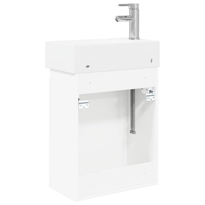Mobile bagno con rubinetto Bianco 45,5 x 25,5 x 84 cm | homemem39
