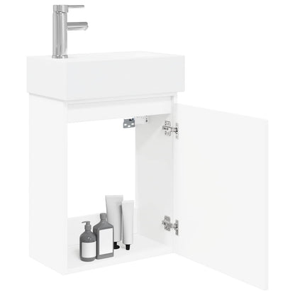 Mobile bagno con rubinetto Bianco 45,5 x 25,5 x 84 cm | homemem39