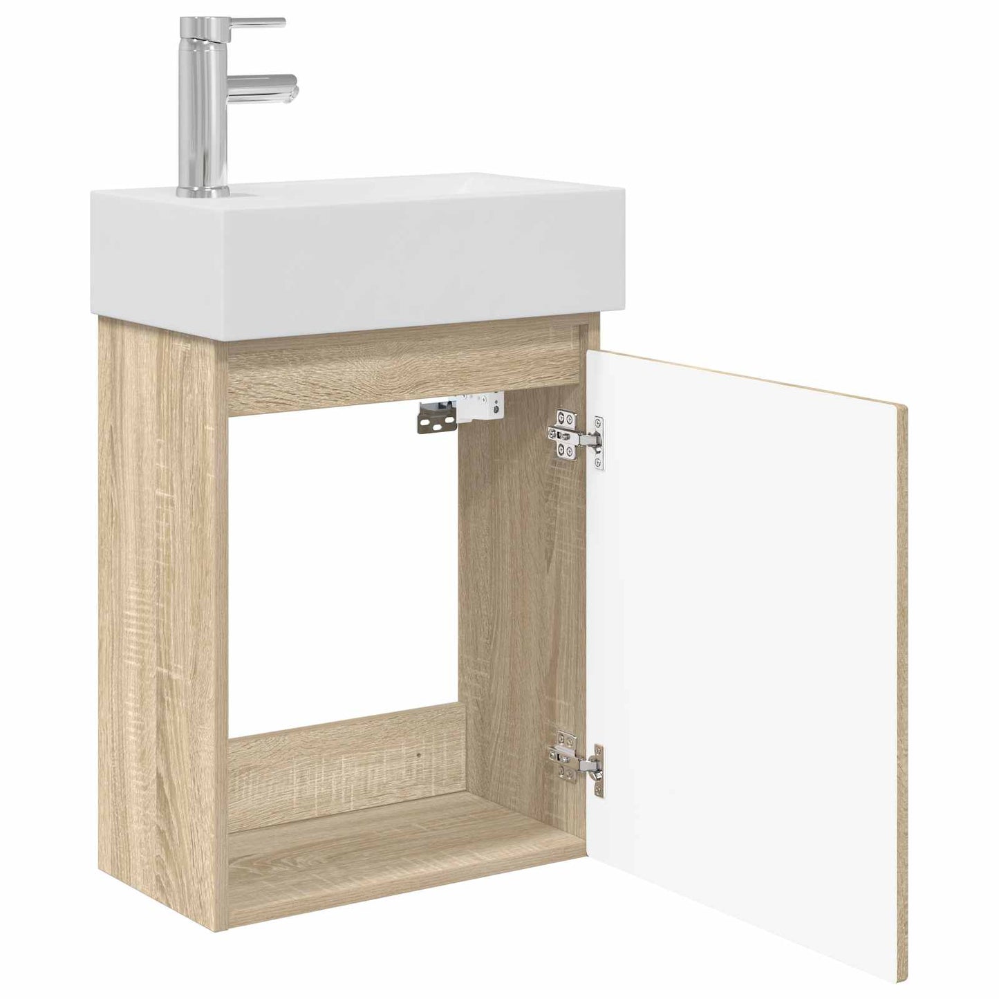 Mobile bagno con rubinetto Rovere Sonoma 45,5 x 25,5 x 84 cm | homemem39