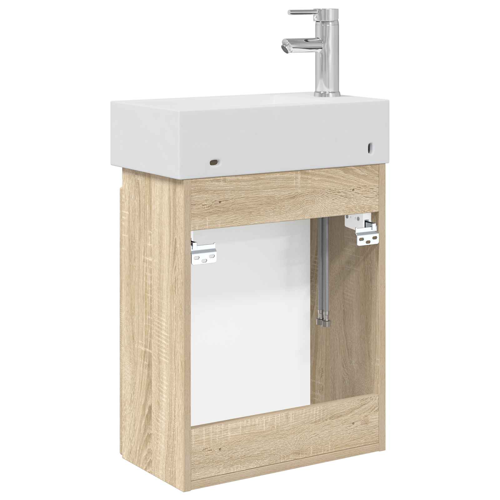Mobile bagno con rubinetto Rovere Sonoma 45,5 x 25,5 x 84 cm | homemem39