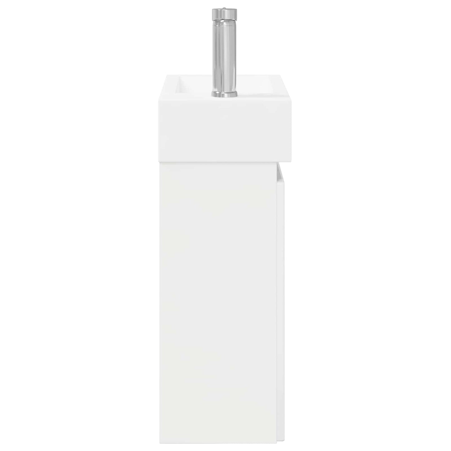 Mobile bagno con rubinetto Bianco Lucido 45,5 x 25,5 x 84 cm | homemem39