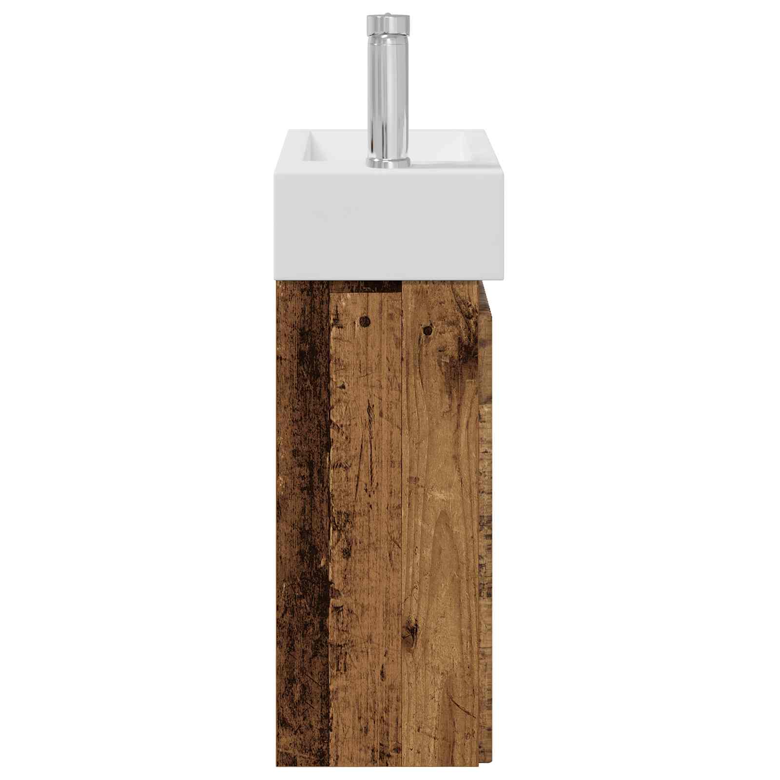 Mobile bagno con rubinetto Legno antico 45,5 x 25,5 x 84 cm | homemem39