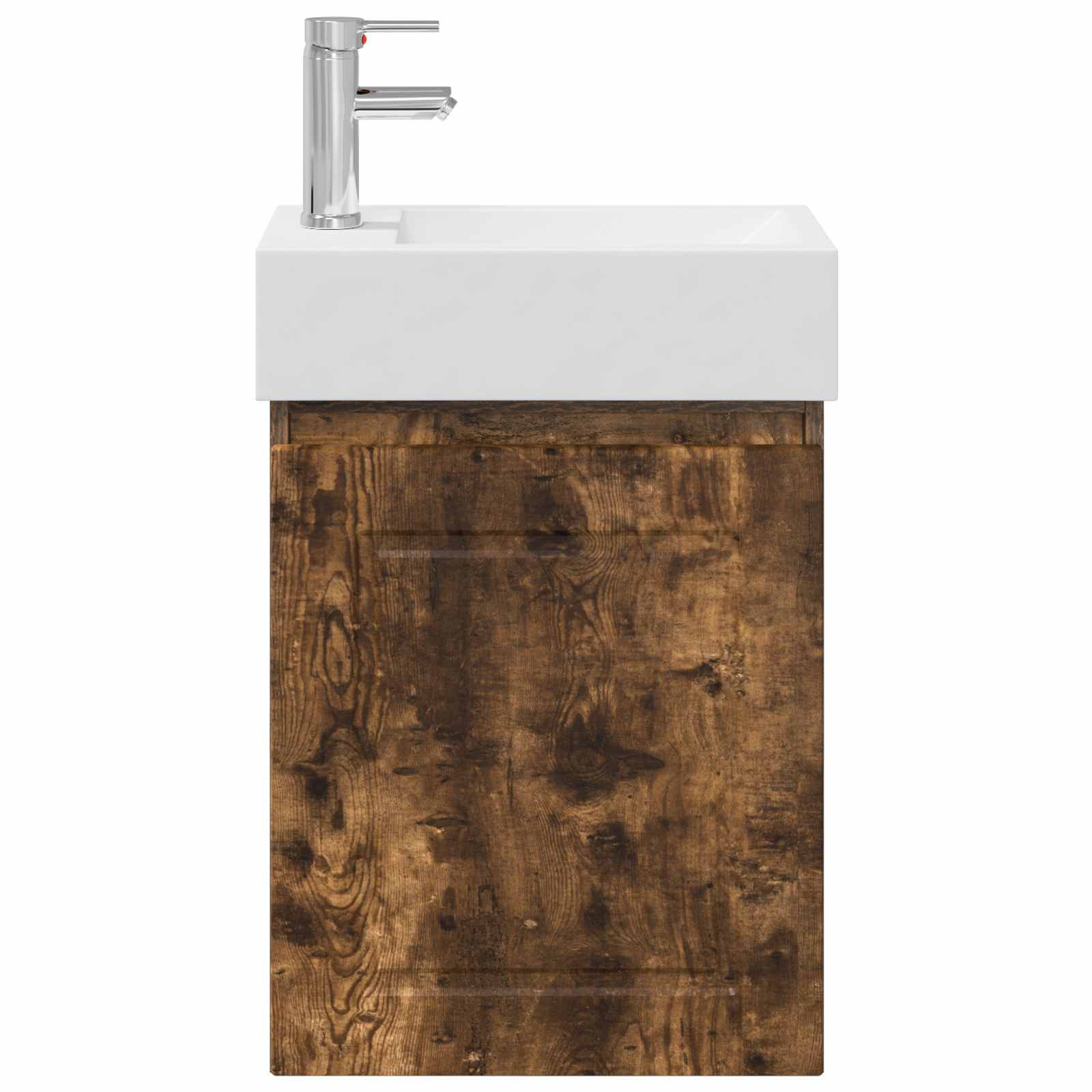 Mobile bagno con rubinetto Rovere Fumo 45,5 x 22,5 x 84 cm | homemem39