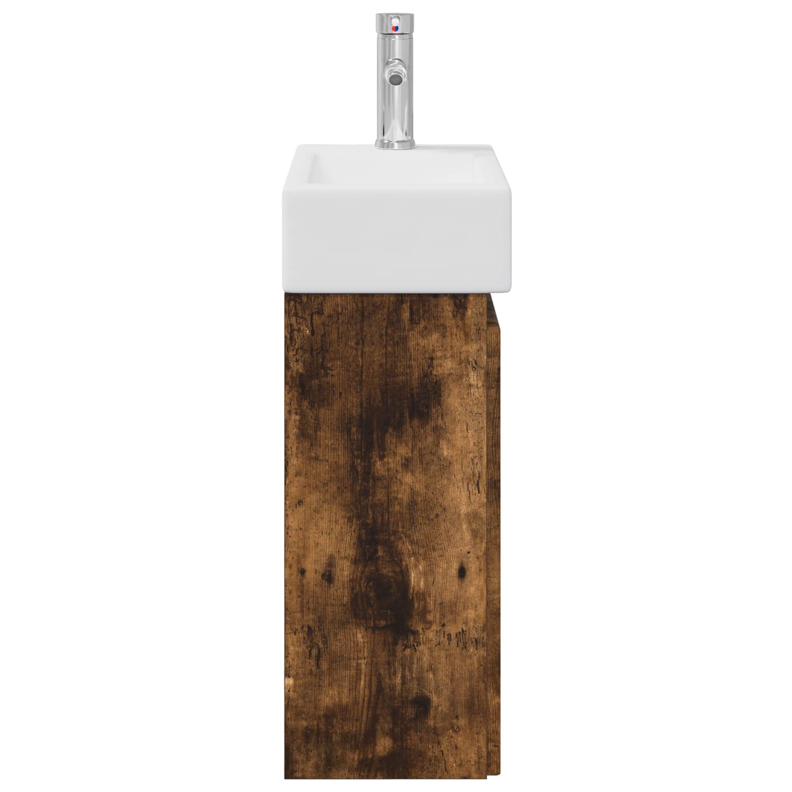 Mobile bagno con rubinetto Rovere Fumo 45,5 x 22,5 x 84 cm | homemem39