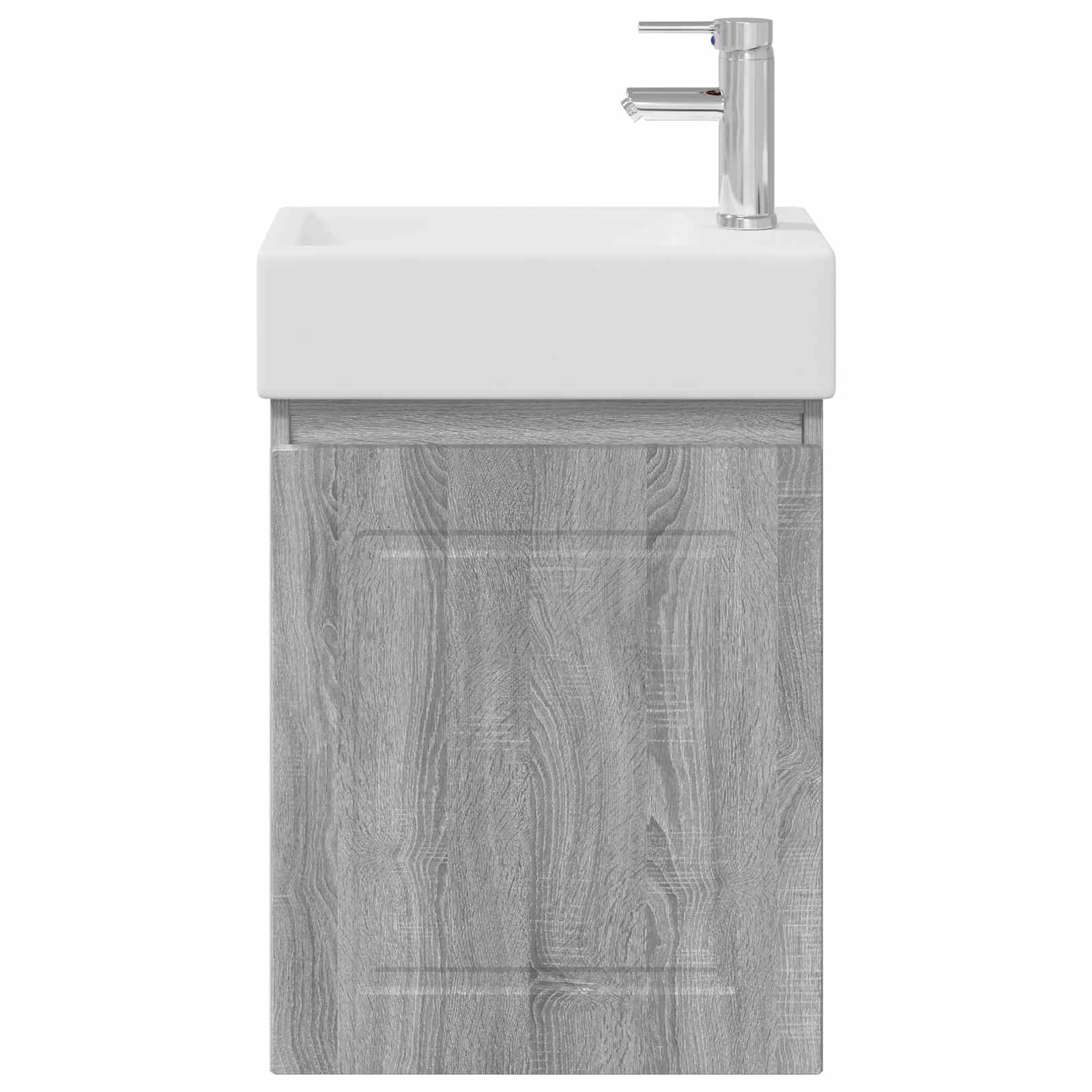 Mobile bagno con rubinetto Sonoma grigio 45,5 x 22,5 x 84 cm | homemem39