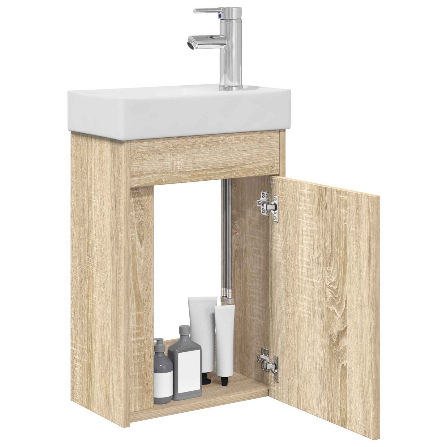 Mobile bagno con rubinetto Rovere Sonoma 40,5 x 22,5 x 62 cm | homemem39