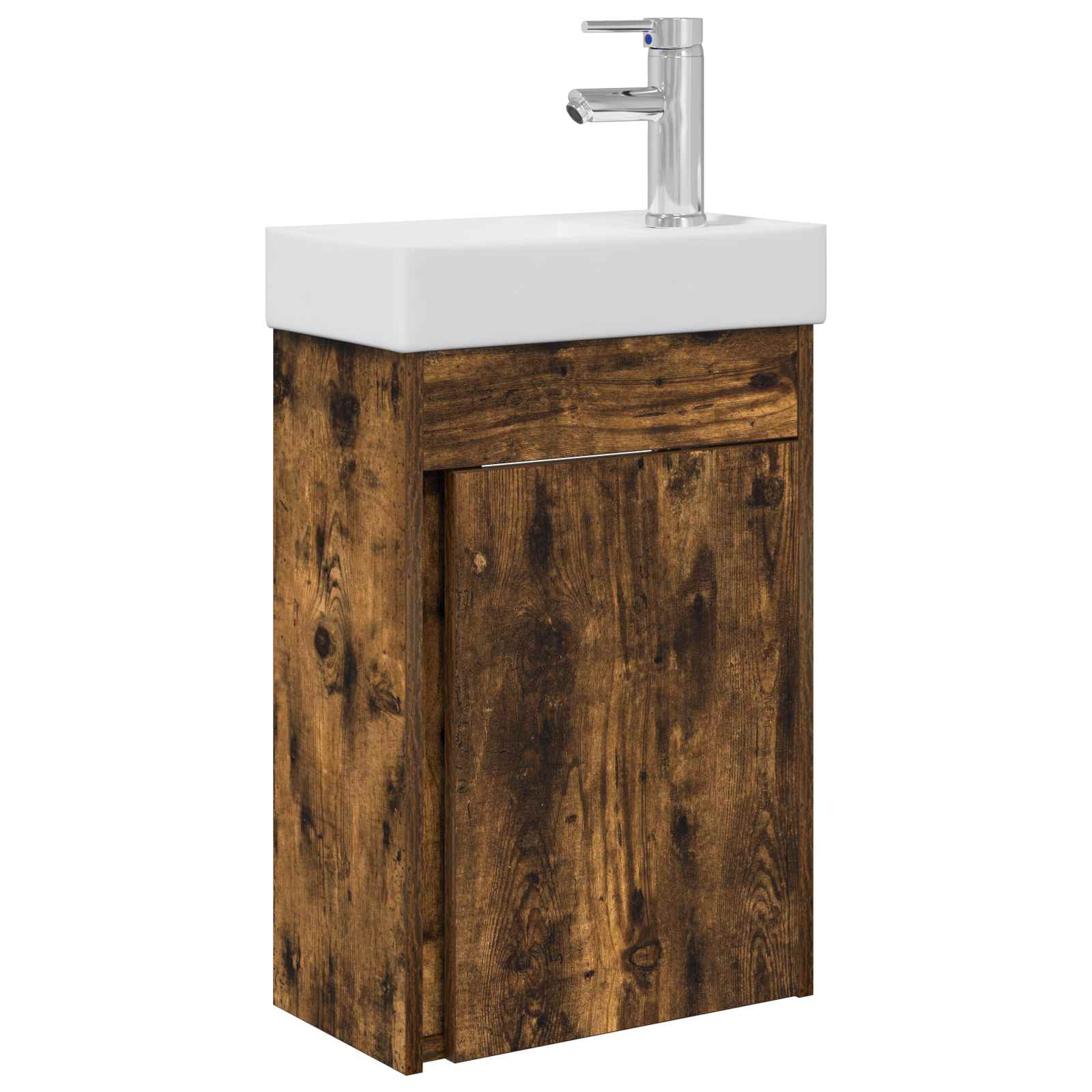 Mobile bagno con rubinetto Rovere Fumo 40,5 x 22,5 x 62 cm | homemem39