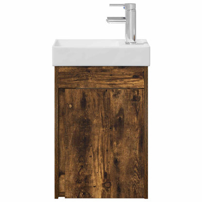 Mobile bagno con rubinetto Rovere Fumo 40,5 x 22,5 x 62 cm | homemem39