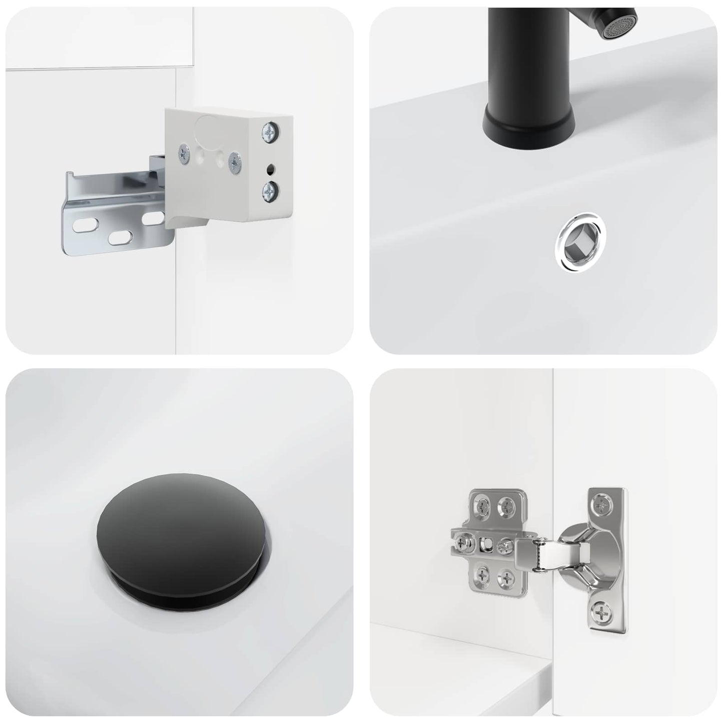 Mobile bagno con rubinetto Bianco 42 x 40 x 74,5 cm | homemem39