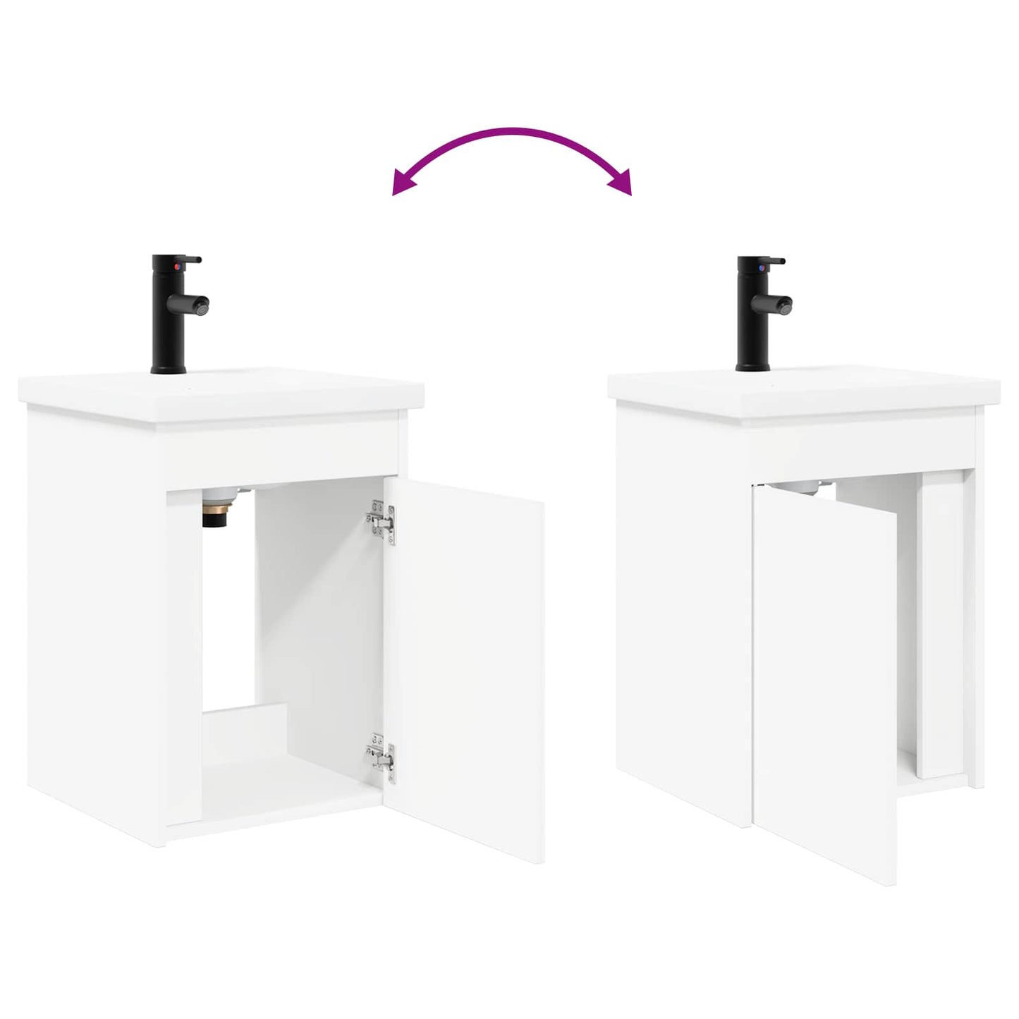 Mobile bagno con rubinetto Bianco 42 x 40 x 74,5 cm