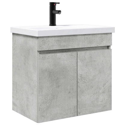Mobile bagno con rubinetto Grigio Cemento 61 x 40 x 74,5 cm | homemem39