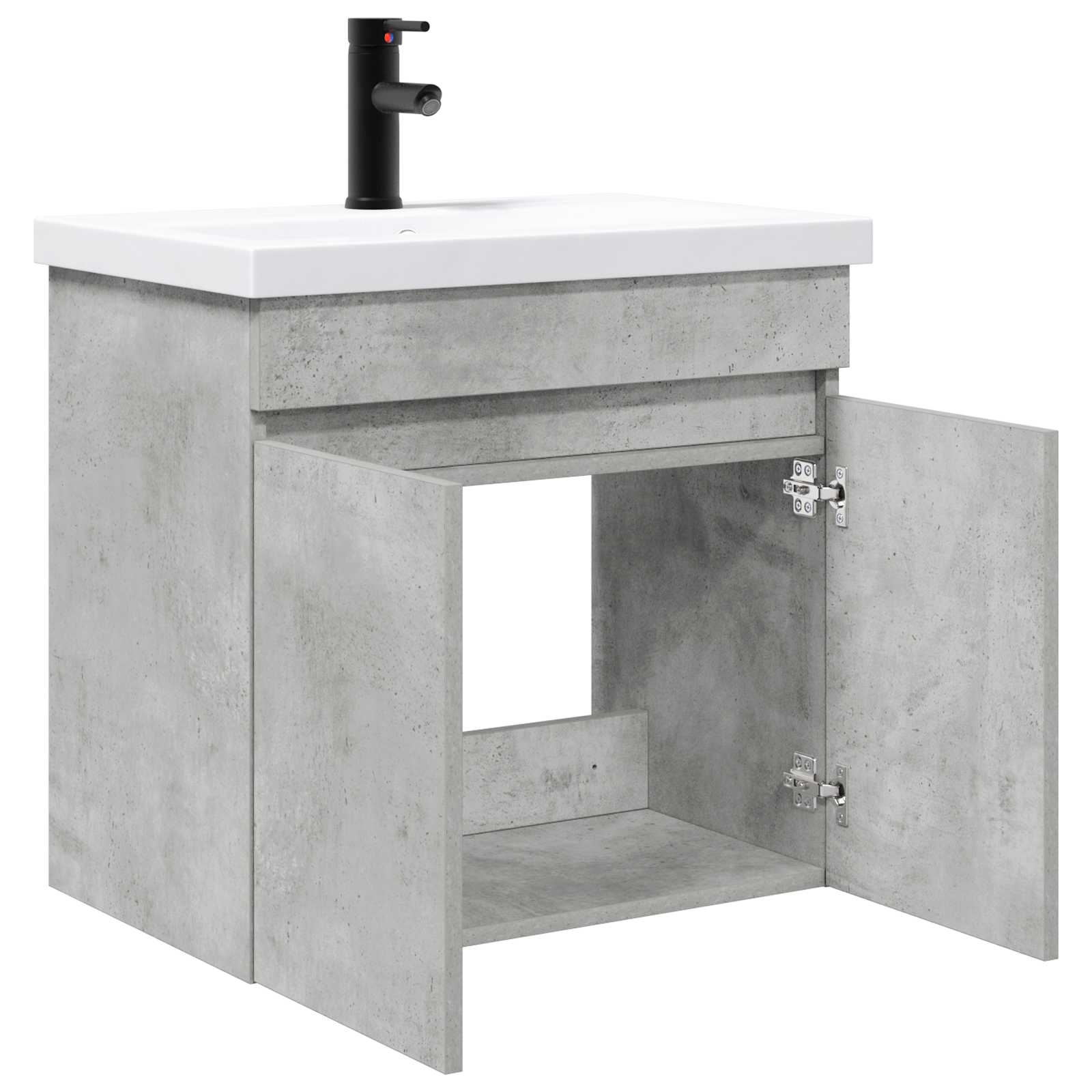 Mobile bagno con rubinetto Grigio Cemento 61 x 40 x 74,5 cm | homemem39