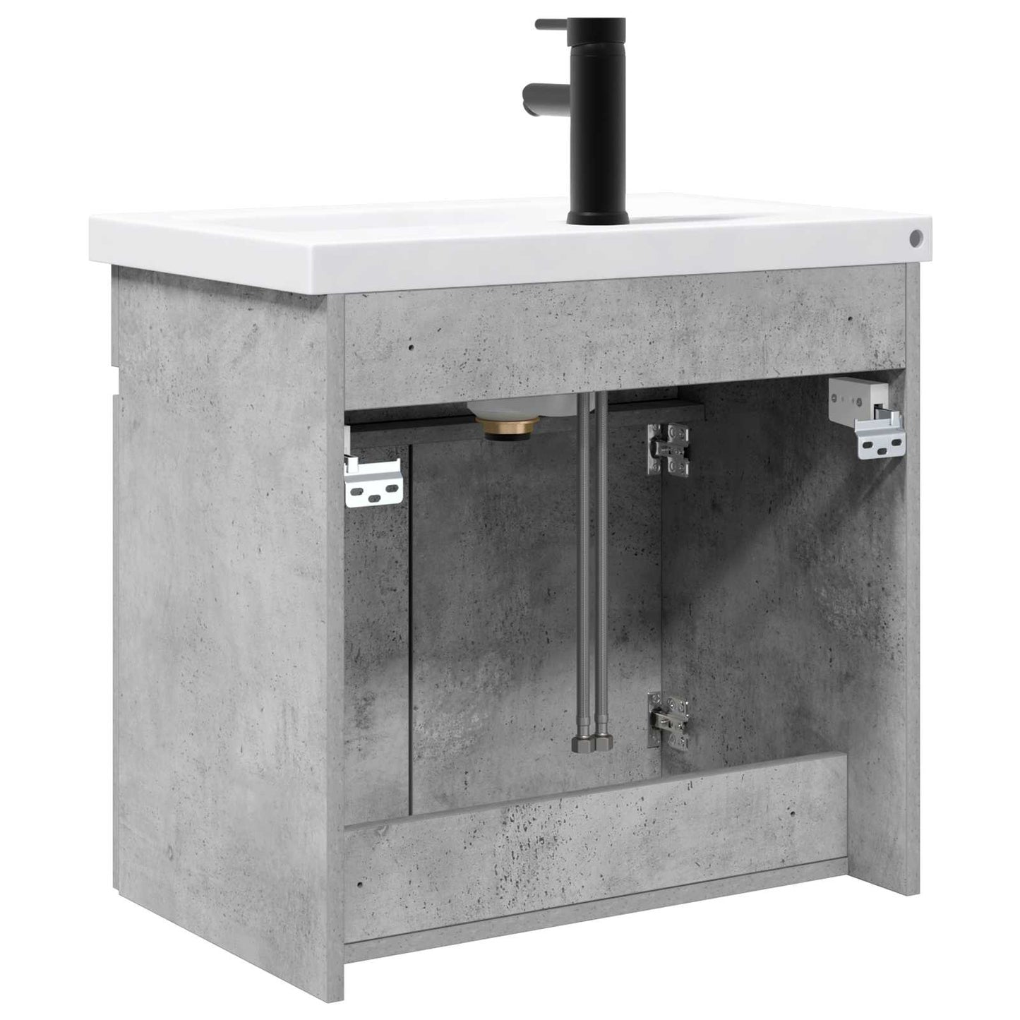 Mobile bagno con rubinetto Grigio Cemento 61 x 40 x 74,5 cm | homemem39