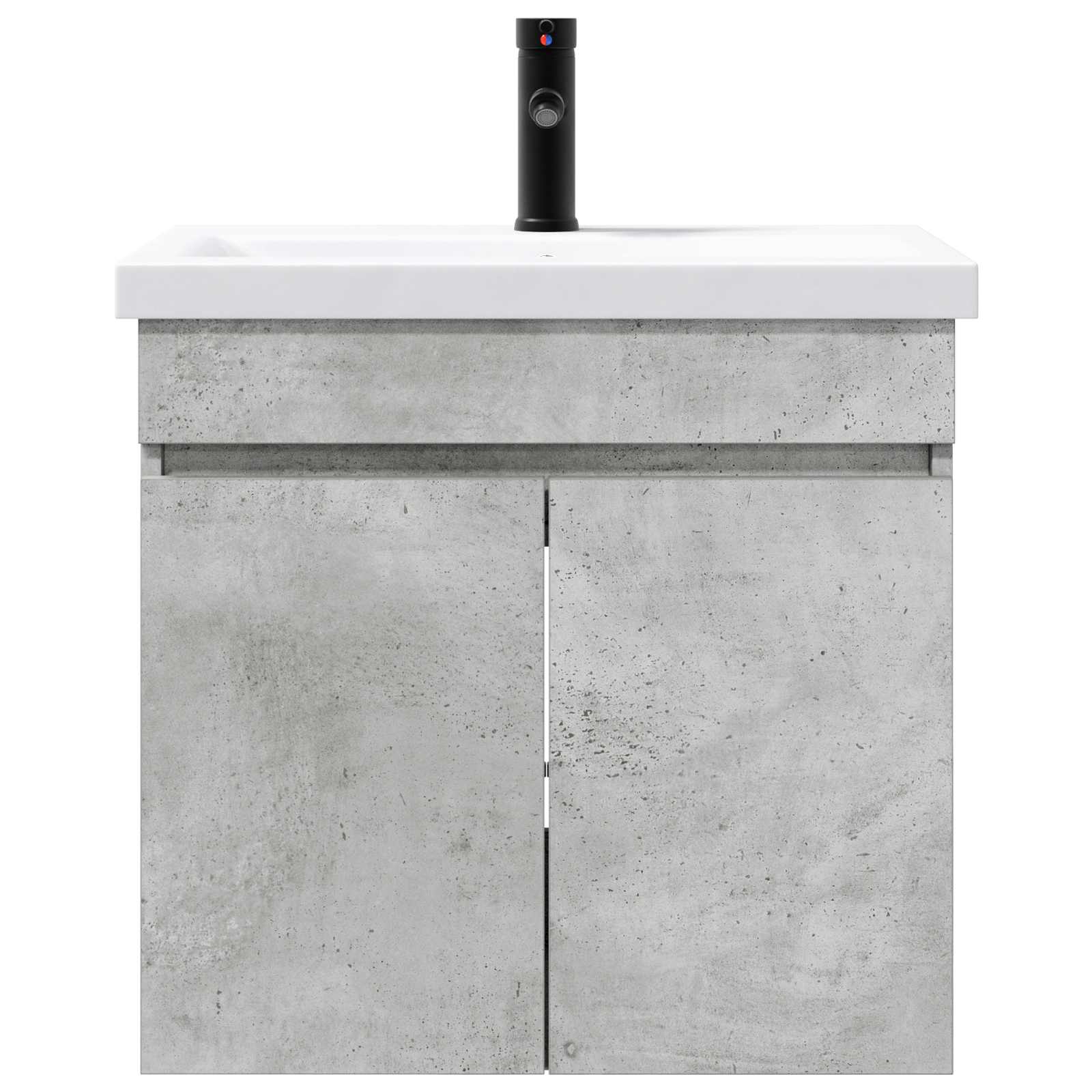 Mobile bagno con rubinetto Grigio Cemento 61 x 40 x 74,5 cm | homemem39