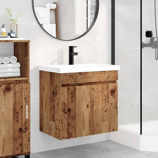 Mobile bagno con lavabo con porta Legno vecchio 61 x 39 x 58 cm | homemem39