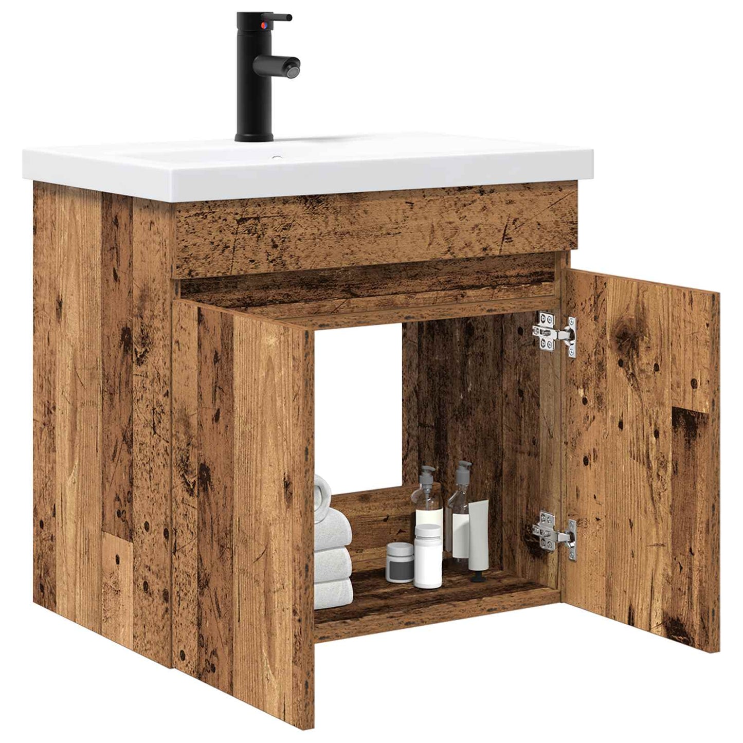 Mobile bagno con rubinetto Legno antico 61 x 40 x 74,5 cm