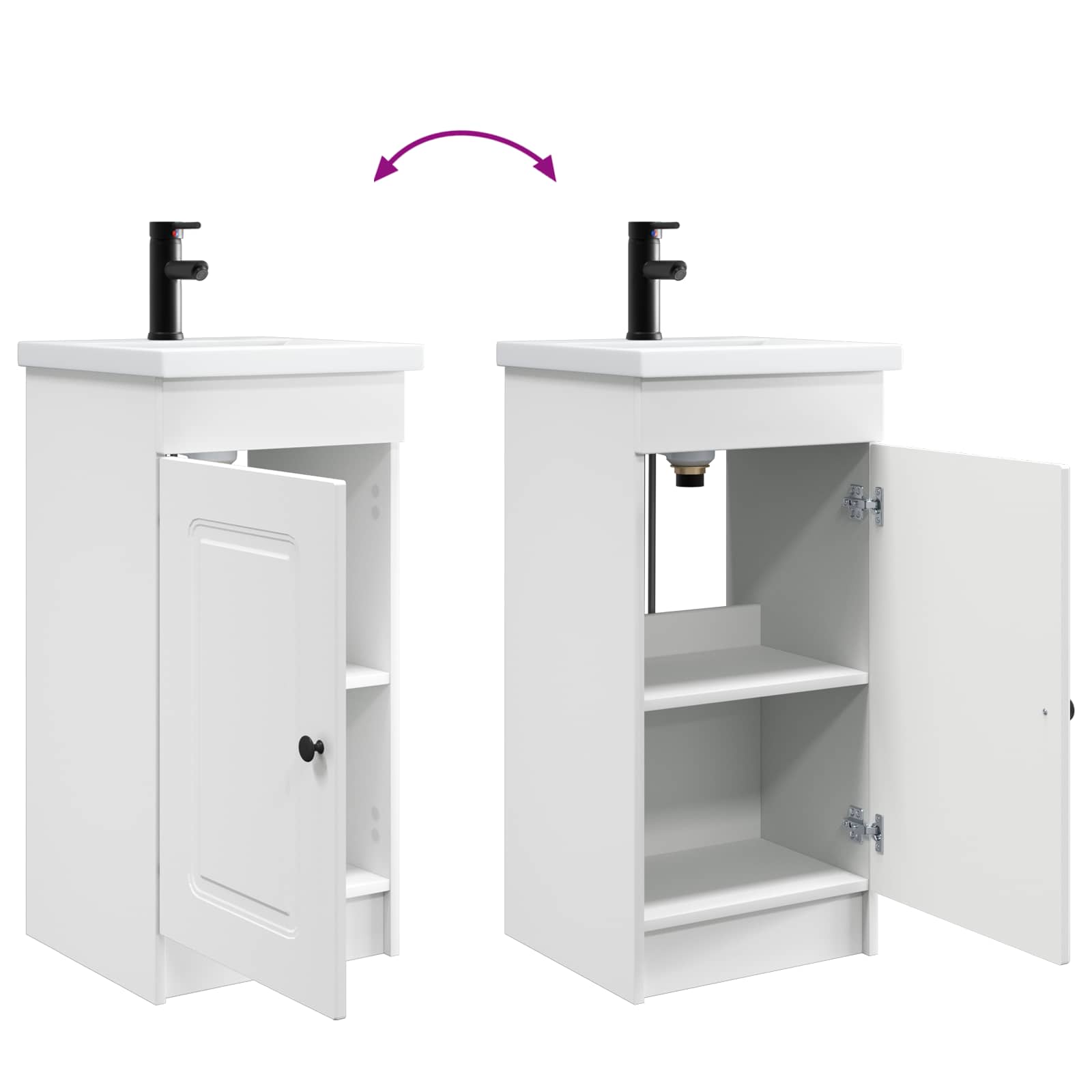 Mobile da bagno con lavabo Bianco 42 x 40 x 84,5 cm | homemem39