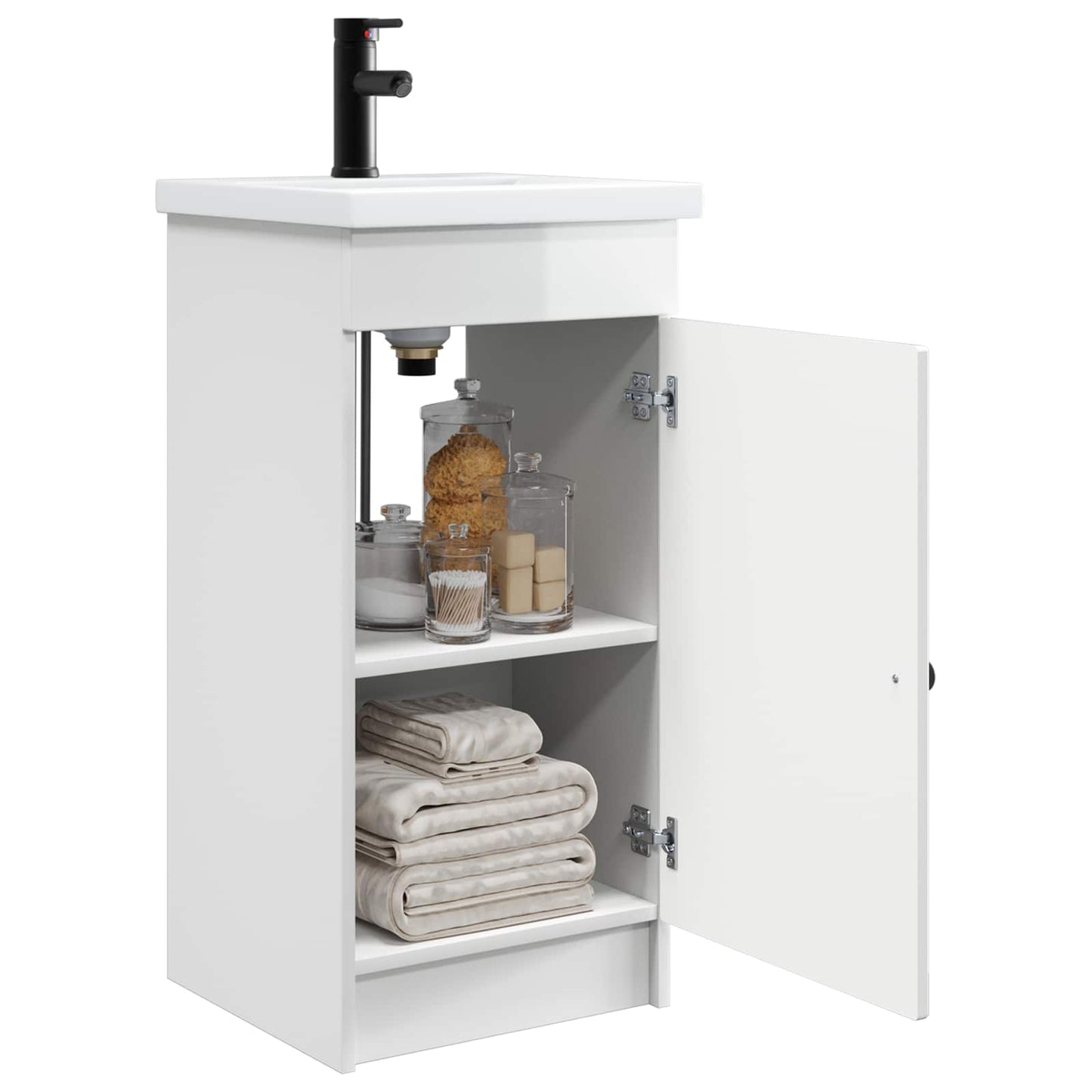 Mobile da bagno con lavabo Bianco Lucido 42 x 40 x 84,5 cm | homemem39