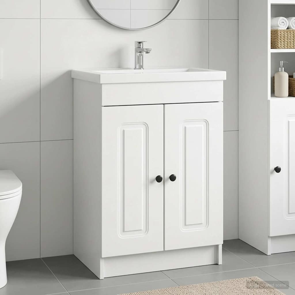 Mobiletto da bagno sotto il lavello Bianco 78,5 x 37,5 x 81 cm | homemem39