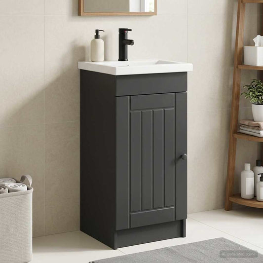 Mobile da bagno con lavabo Nero 42 x 40 x 84,5 cm - homemem39