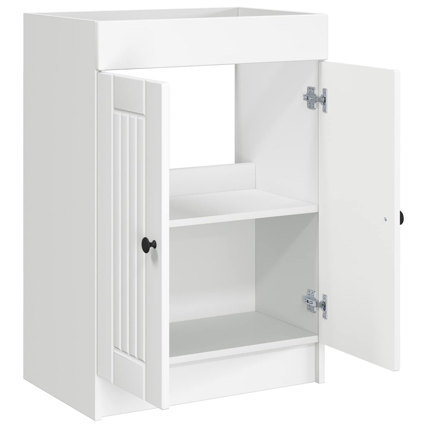 Mobiletto da bagno sotto il lavello Bianco 56 x 37,5 x 81 cm | homemem39