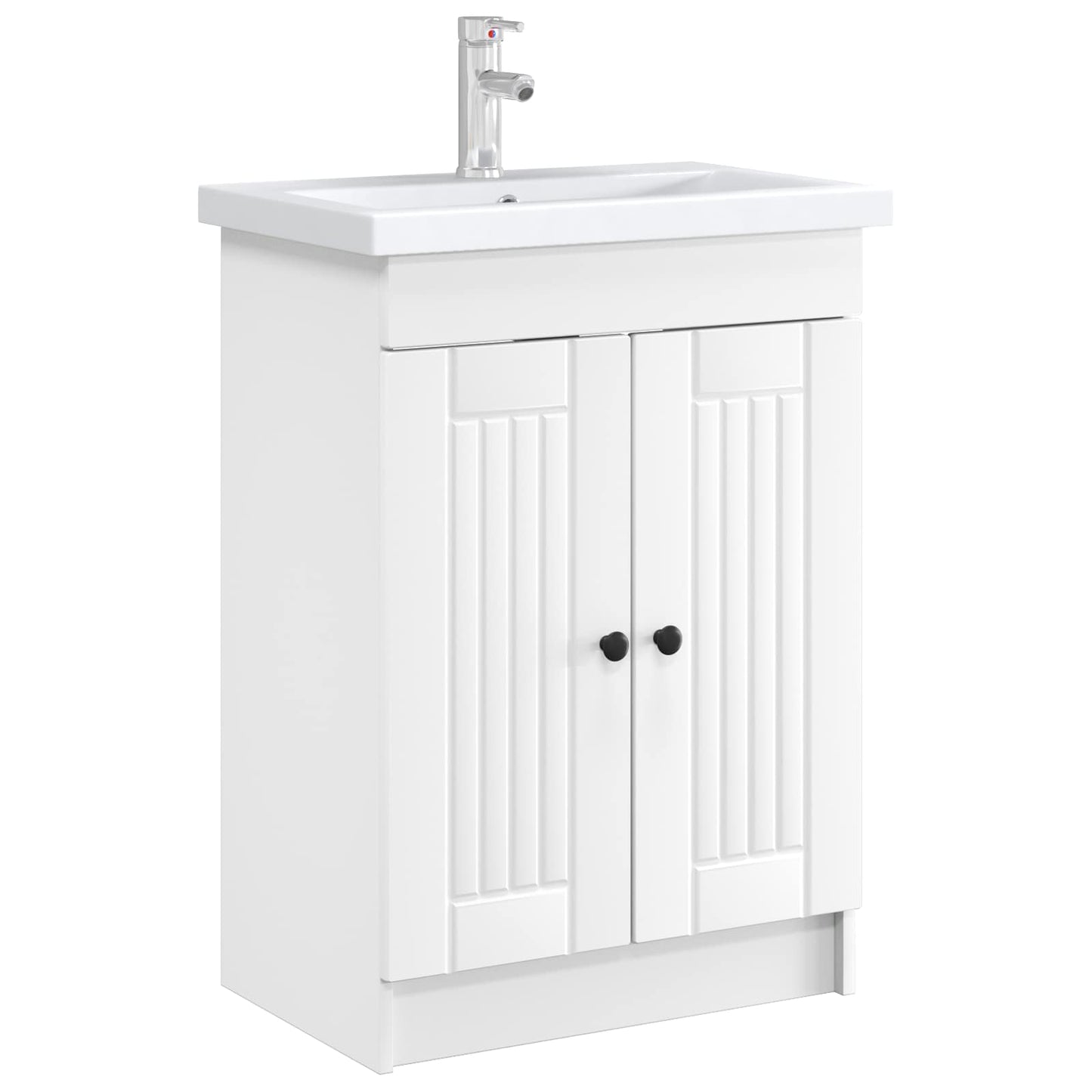 Mobiletto da bagno sotto il lavello Bianco 56 x 37,5 x 81 cm | homemem39