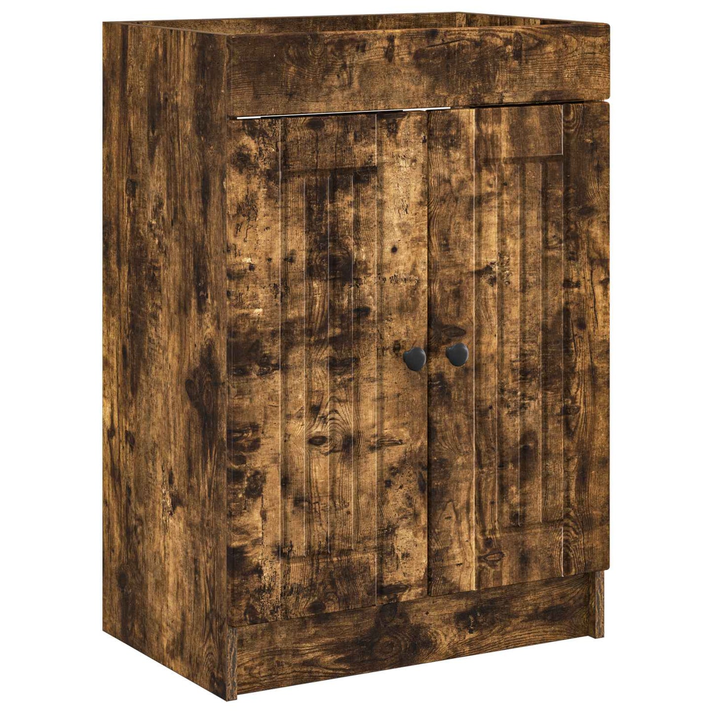 Mobiletto da bagno sotto il lavello Rovere Fumo | homemem39