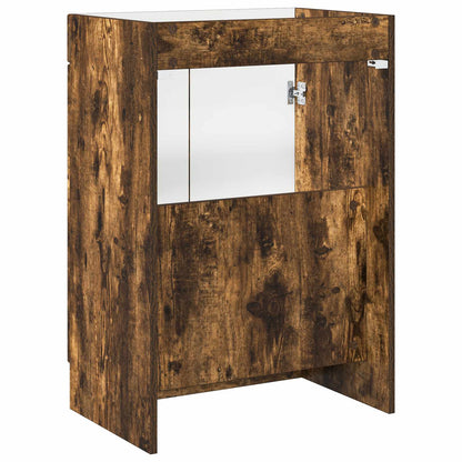 Mobiletto da bagno sotto il lavello Rovere Fumo | homemem39