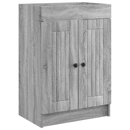 Mobiletto da bagno sotto il lavello Sonoma grigio | homemem39