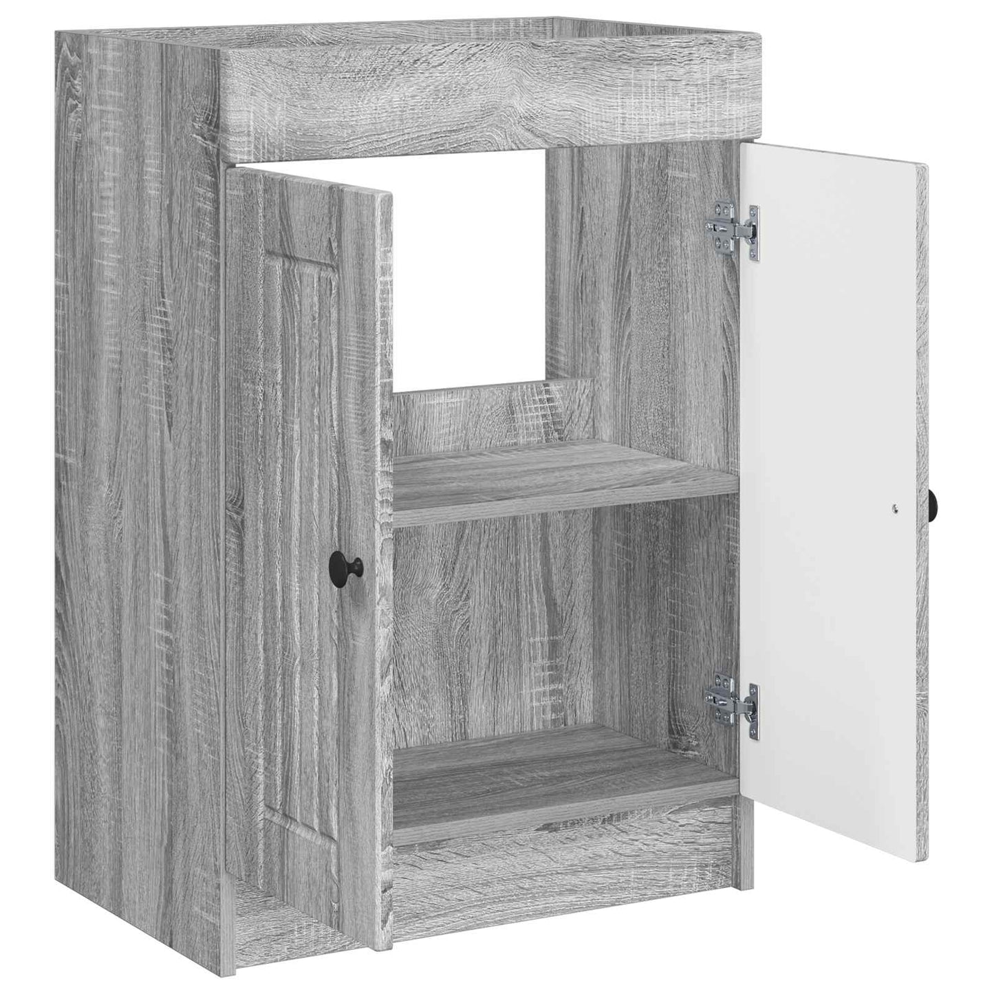 Mobiletto da bagno sotto il lavello Sonoma grigio | homemem39