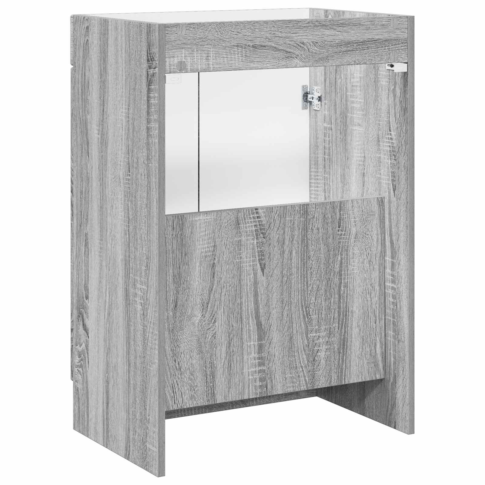Mobiletto da bagno sotto il lavello Sonoma grigio | homemem39