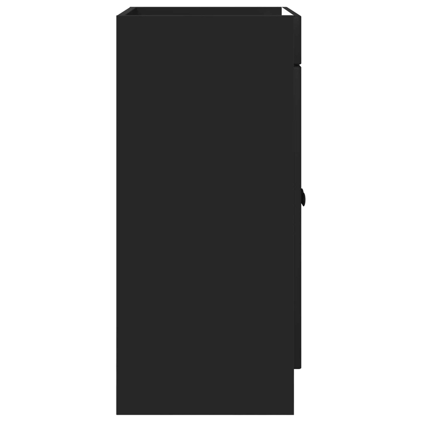 Mobiletto da bagno sotto il lavello Nero 78,5 x 37,5 x 81 cm | homemem39