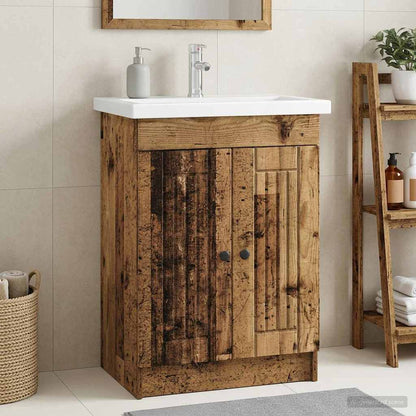 Mobiletto da bagno sotto il lavello Legno antico | homemem39