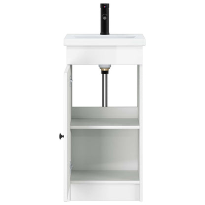Mobile da bagno con lavabo Bianco Lucido 42 x 40 x 84,5 cm | homemem39