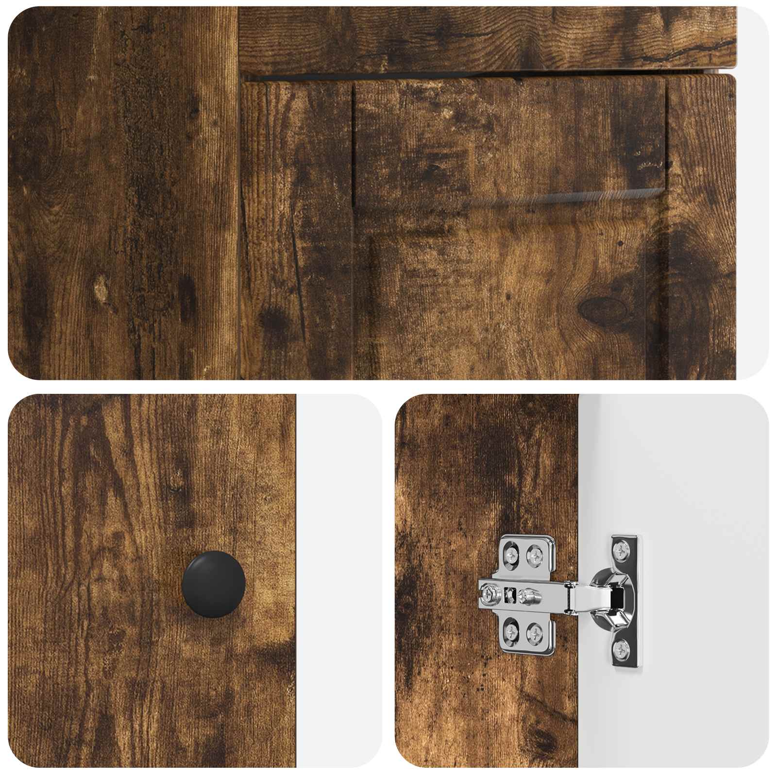 Mobile da bagno con lavabo Rovere Fumo 42 x 40 x 84,5 cm | homemem39