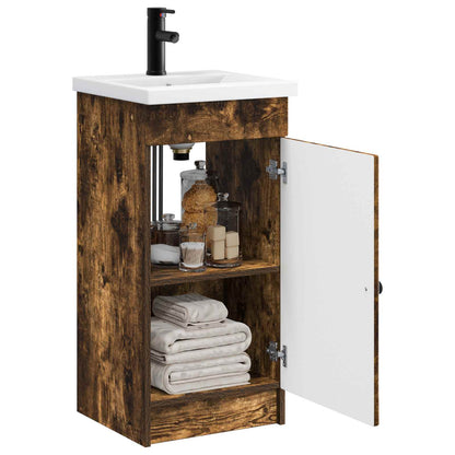 Mobile da bagno con lavabo Rovere Fumo 42 x 40 x 84,5 cm | homemem39