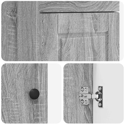 Mobile da bagno con lavabo Sonoma grigio 42 x 40 x 84,5 cm | homemem39