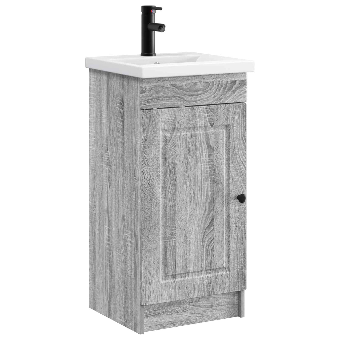 Mobile da bagno con lavabo Sonoma grigio 42 x 40 x 84,5 cm | homemem39