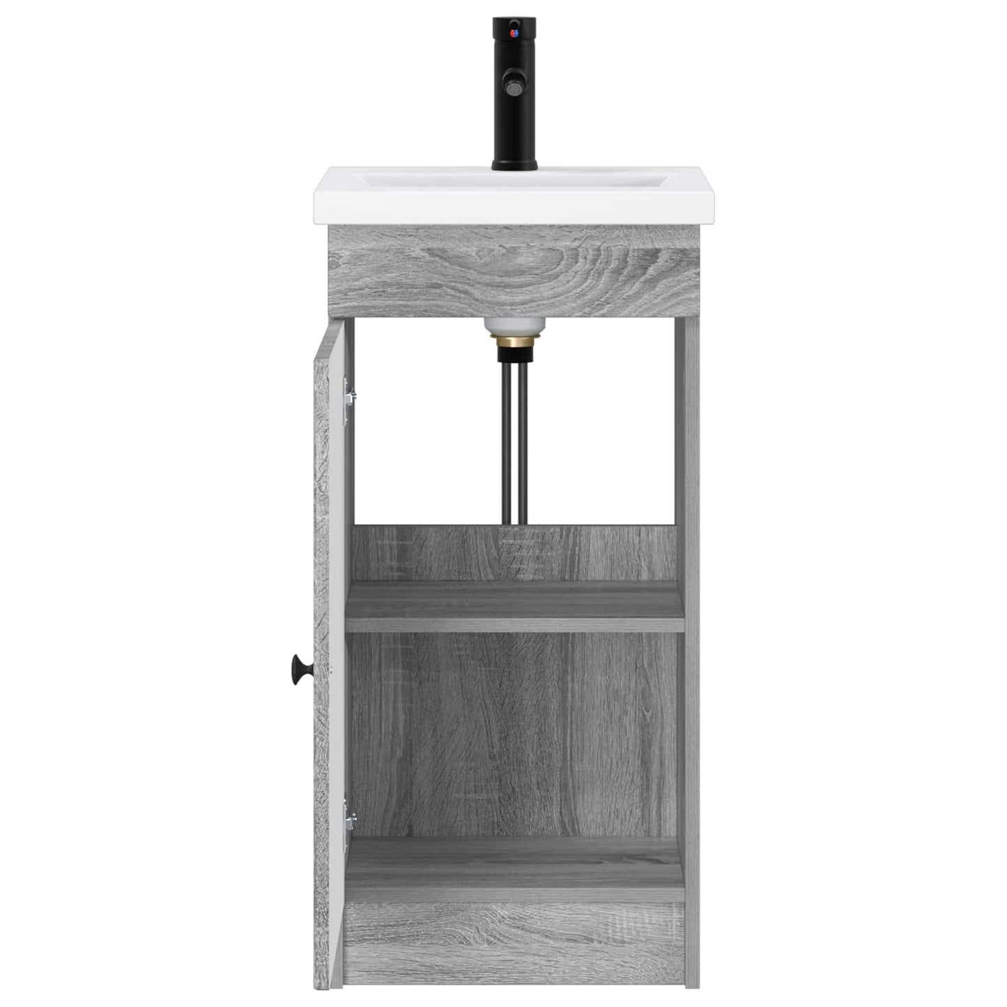 Mobile da bagno con lavabo Sonoma grigio 42 x 40 x 84,5 cm | homemem39
