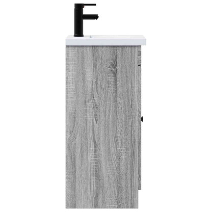 Mobile da bagno con lavabo Sonoma grigio 42 x 40 x 84,5 cm | homemem39