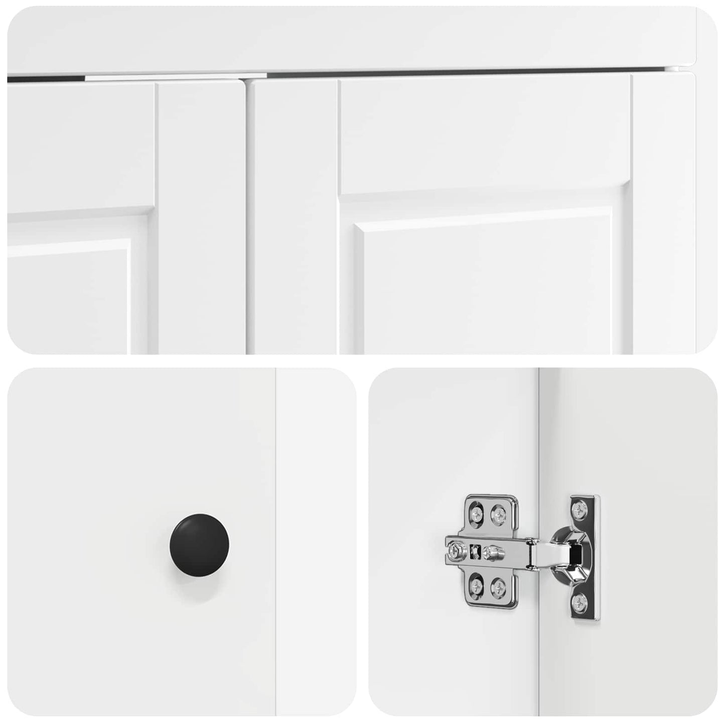 Mobiletto da bagno sotto il lavello Bianco 56 x 37,5 x 81 cm | homemem39
