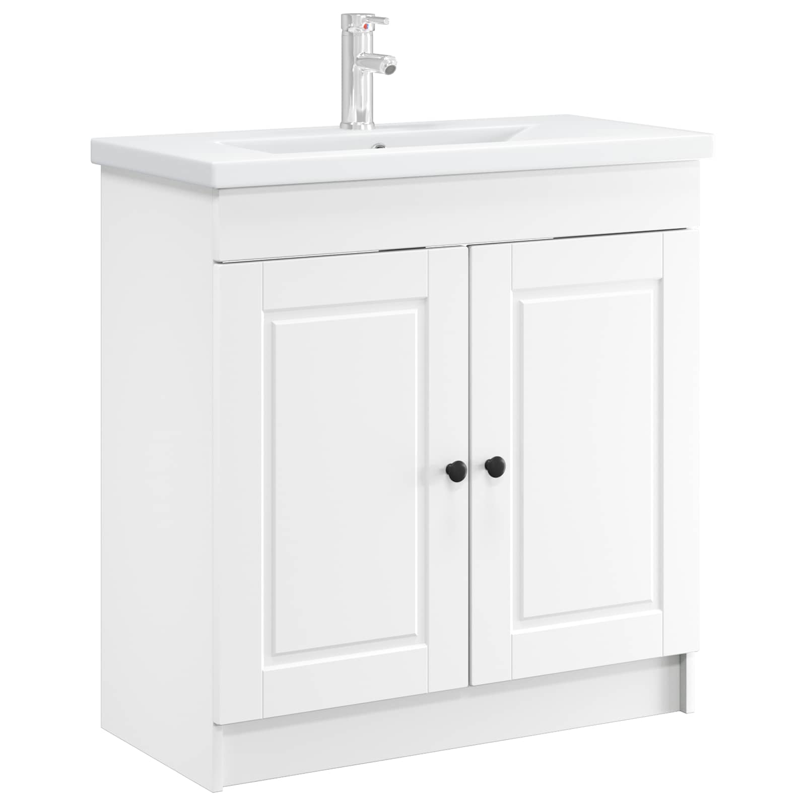 Mobiletto da bagno sotto il lavello Bianco 56 x 37,5 x 81 cm | homemem39