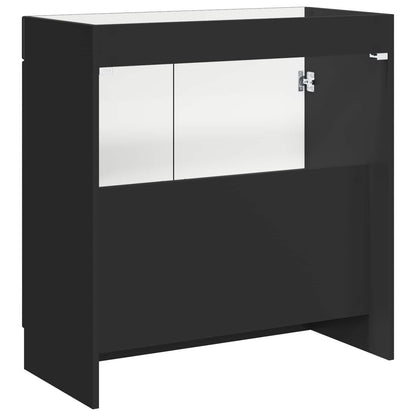 Mobiletto da bagno sotto il lavello Nero 56 x 37,5 x 81 cm | homemem39