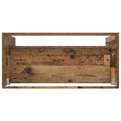 Mobiletto da bagno sotto il lavello Legno antico