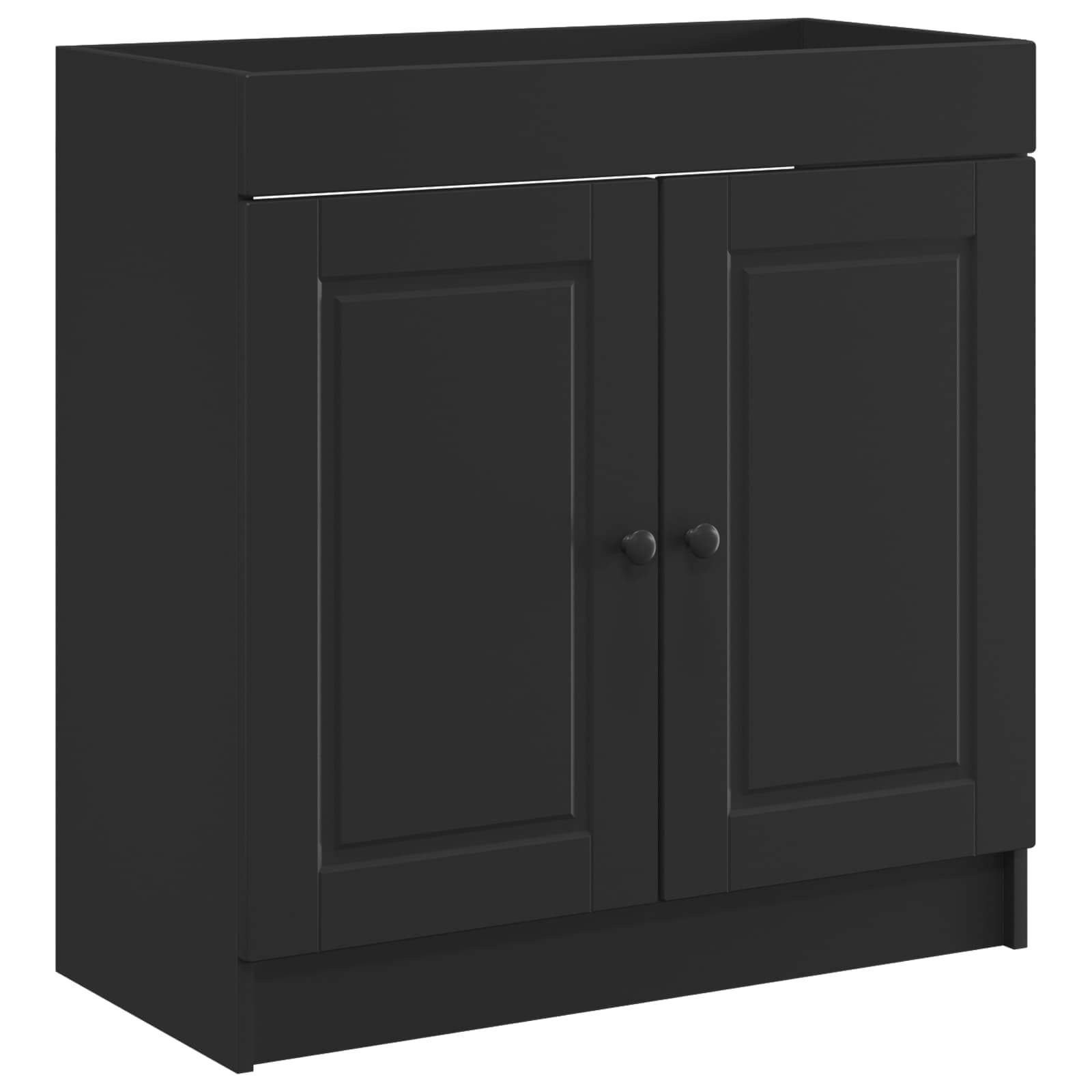 Mobiletto da bagno sotto il lavello Nero 78,5 x 37,5 x 81 cm | homemem39
