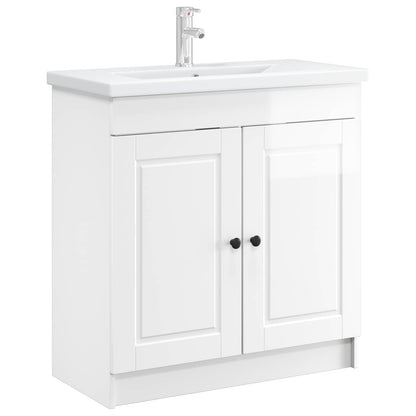 Mobiletto da bagno sotto il lavello Bianco Lucido | homemem39