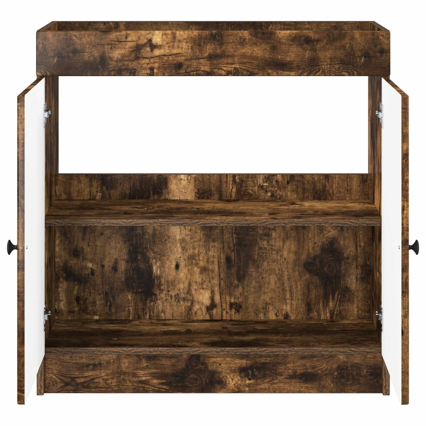 Mobiletto da bagno sotto il lavello Rovere Fumo | homemem39