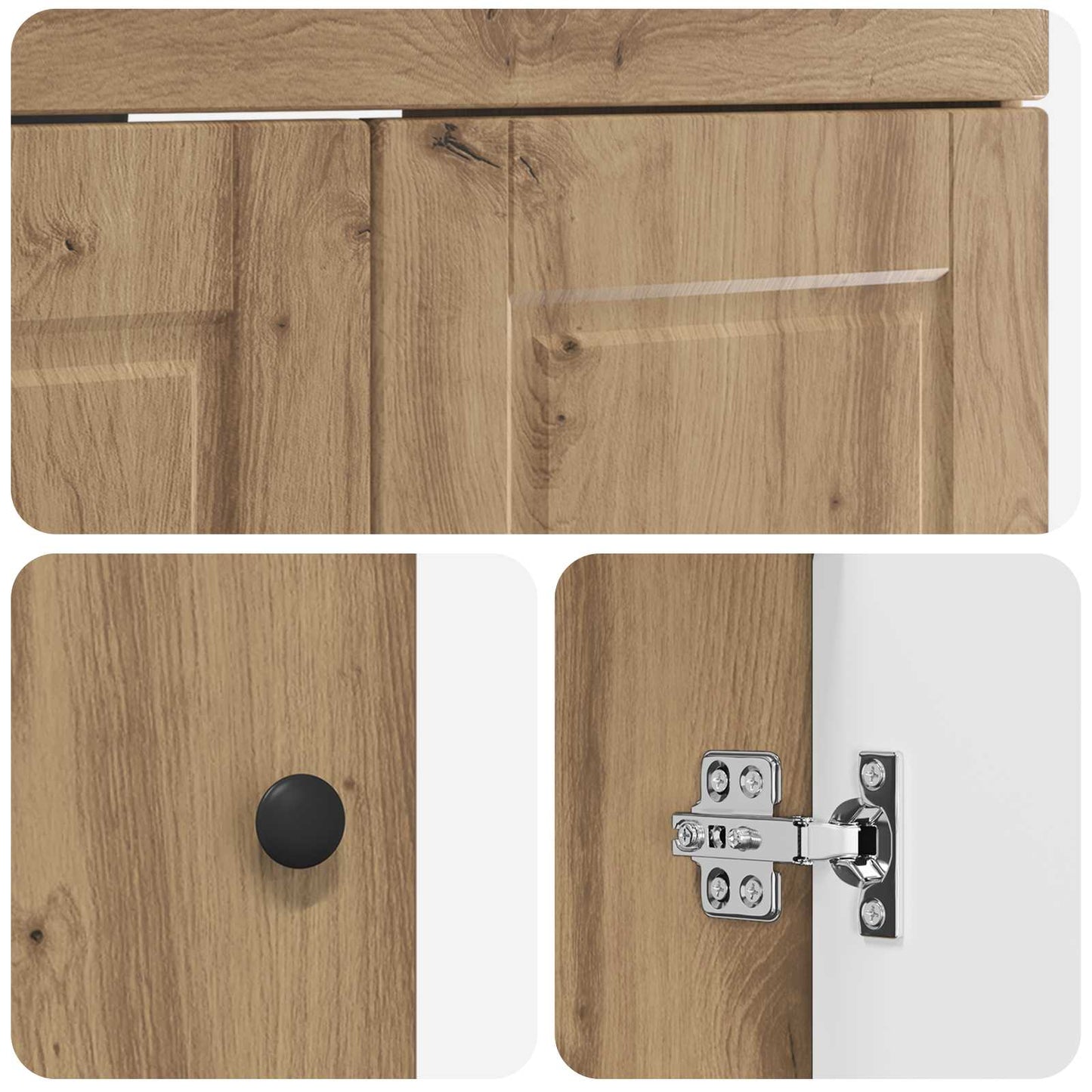 Mobiletto da bagno sotto il lavello Rovere Artigianale | homemem39