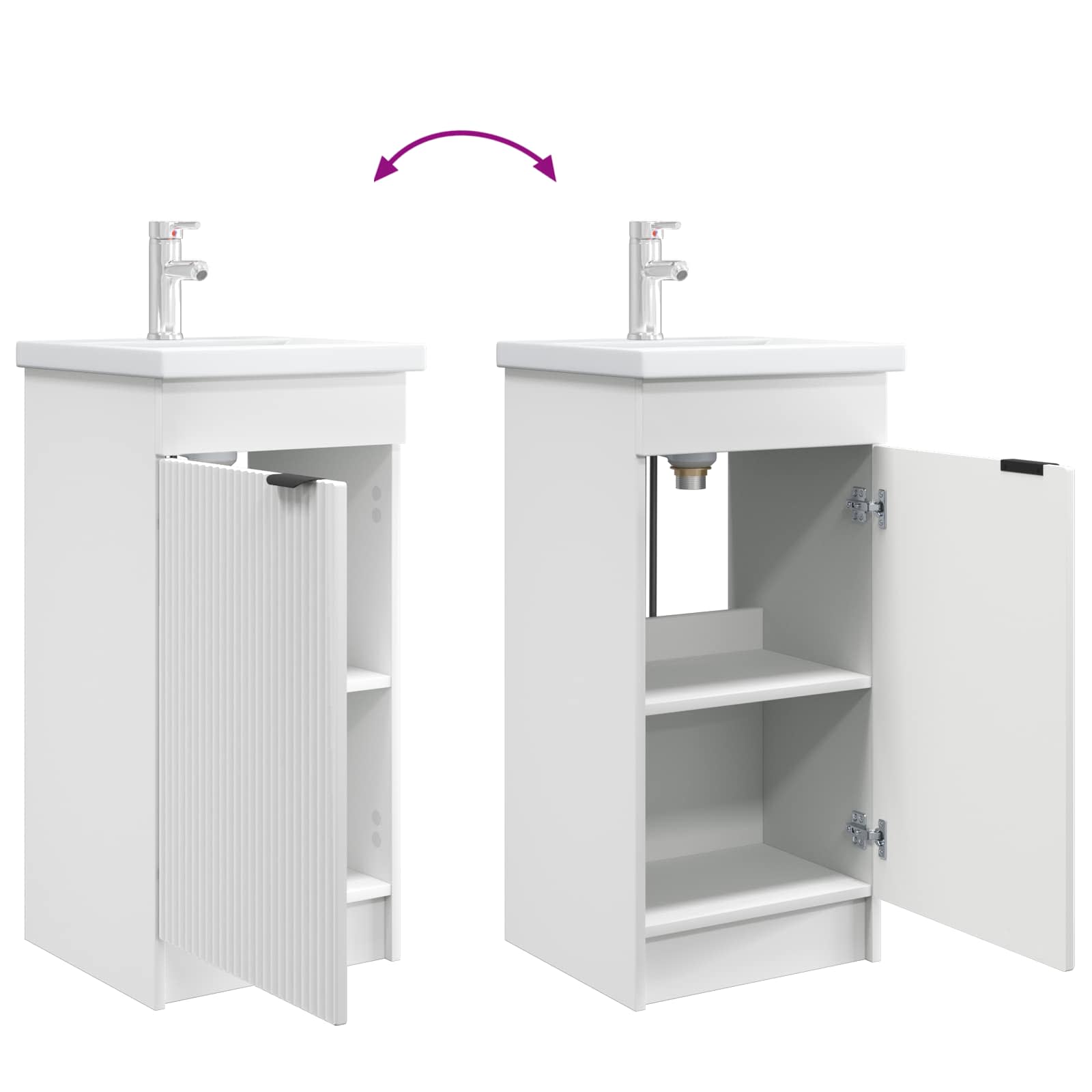 Mobile da bagno con lavabo Bianco 42 x 40 x 84,5 cm | homemem39