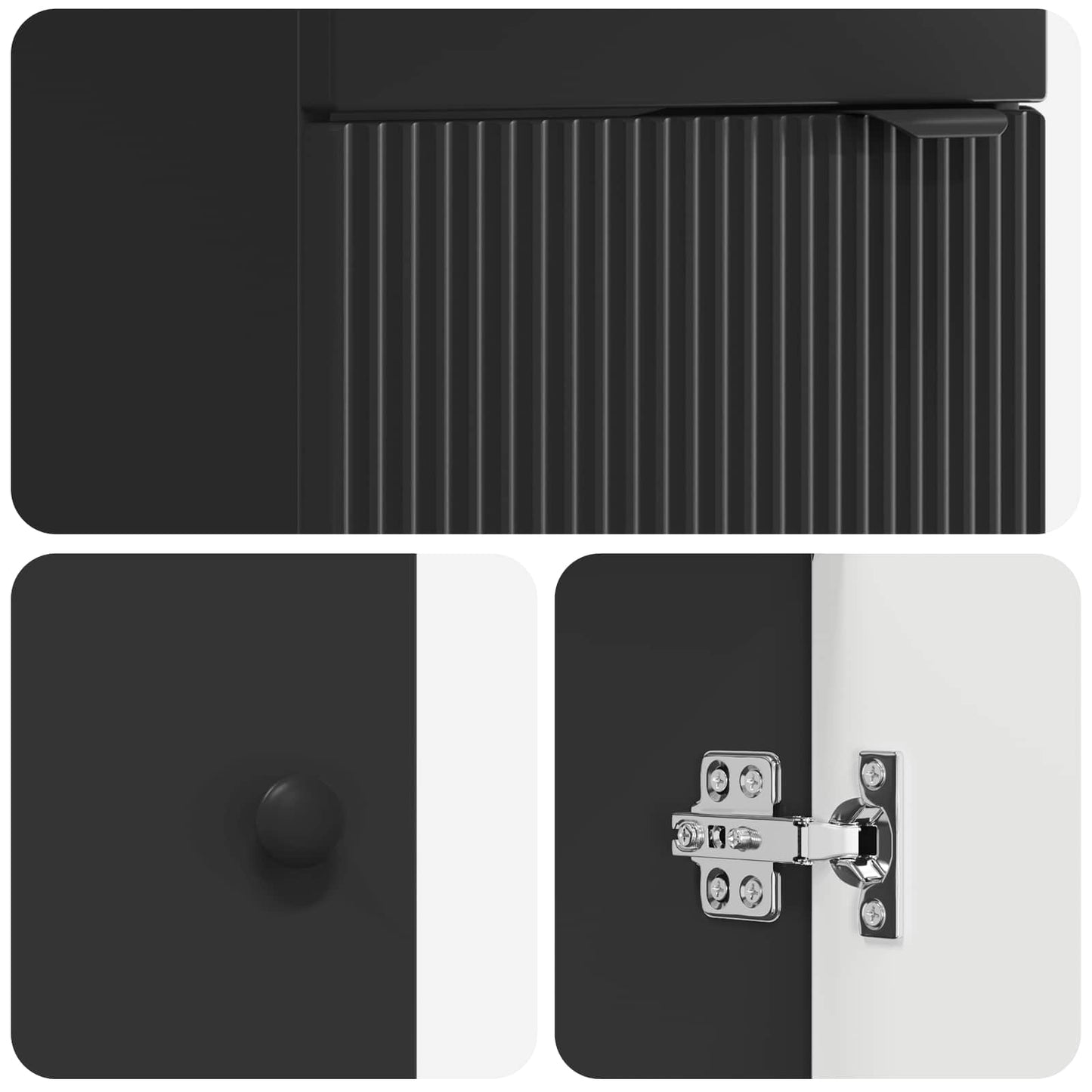 Mobile da bagno con lavabo Nero 42 x 40 x 84,5 cm | homemem39